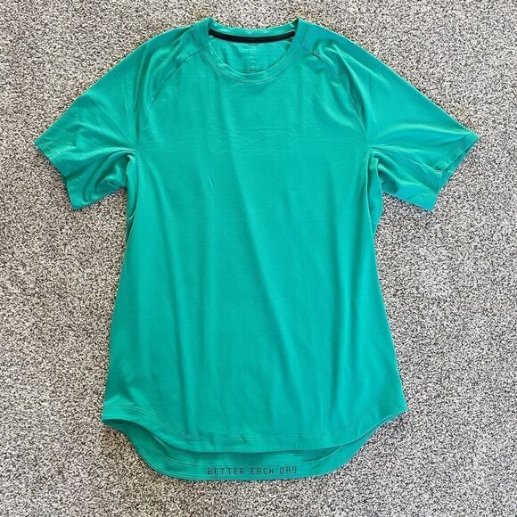 Lululemon Men’s Drysense Short Sleeve Shirt in Maldives Green - Picture 3 of 11
